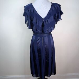 Bishop + Young Elizabeth Crosby Ana Dress in Navy (L)